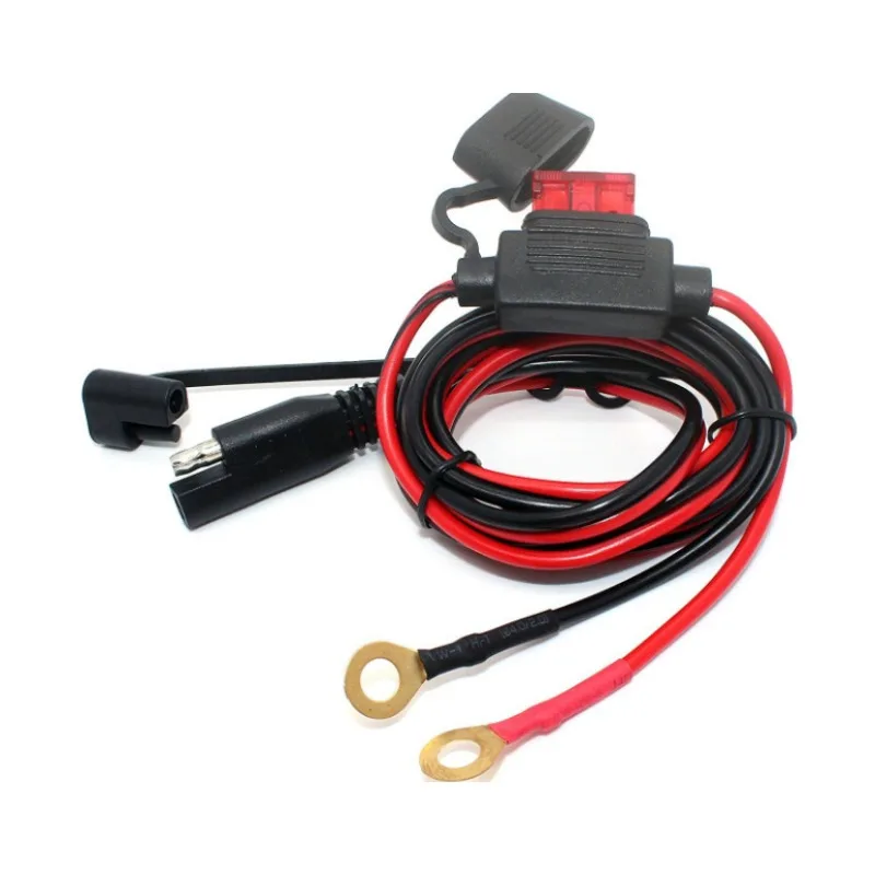 For Charger Cable Adapter Motorbike Inline Fuse Power Supply12V Waterproof Motorcycle SAE To USB Phone GPS MP4
