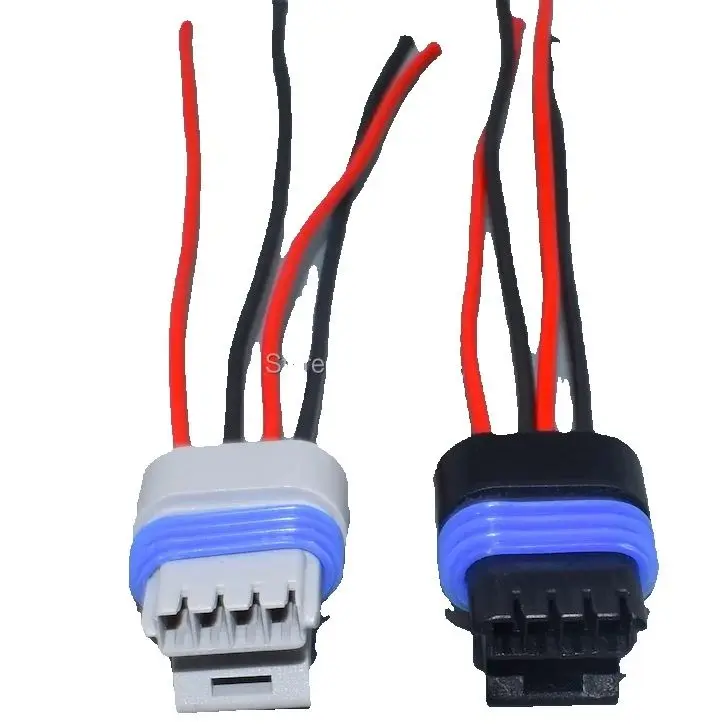 worldgolden 4pin 1.5mm Sealed Female Connector Plug Sockets auto mass air flow sensor plug  for 12162190,12162181 2162833