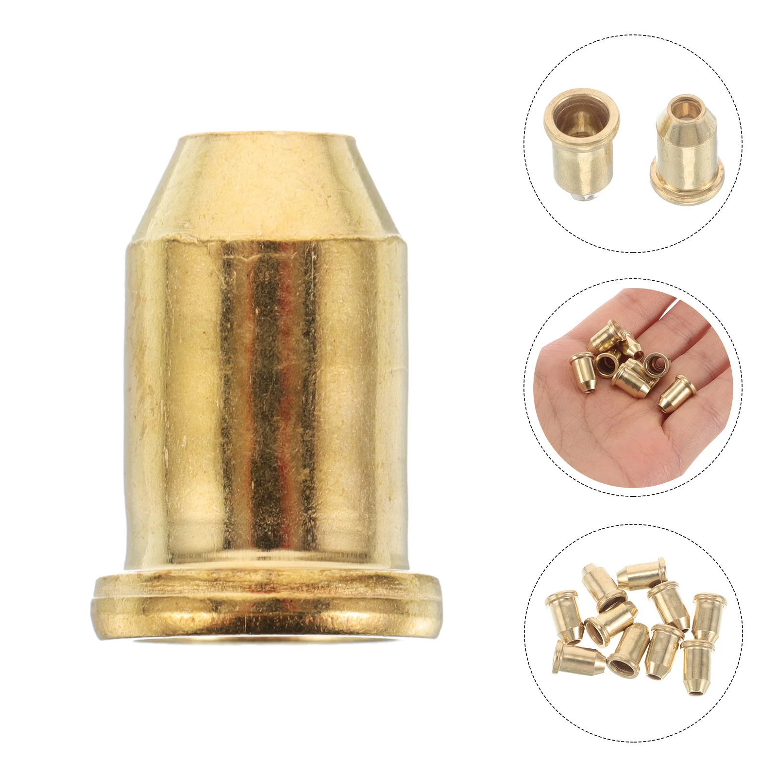 

10Pcs Electric Guitar String Ferrules Metal Through Body Buckles Stable String Holders Guitar Replacement Parts