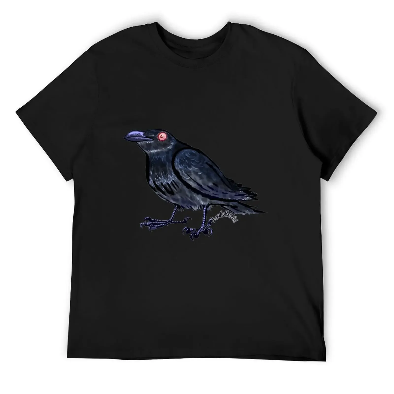 Crow001 Red Eye T-Shirt anime t shirts vintage t shirts cute clothes t shirt men 100℅ cotton