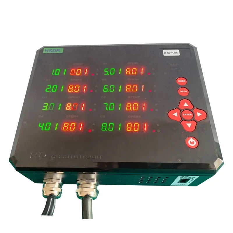 

8-zone hot runner sequence controller for controlling plastic mold valve