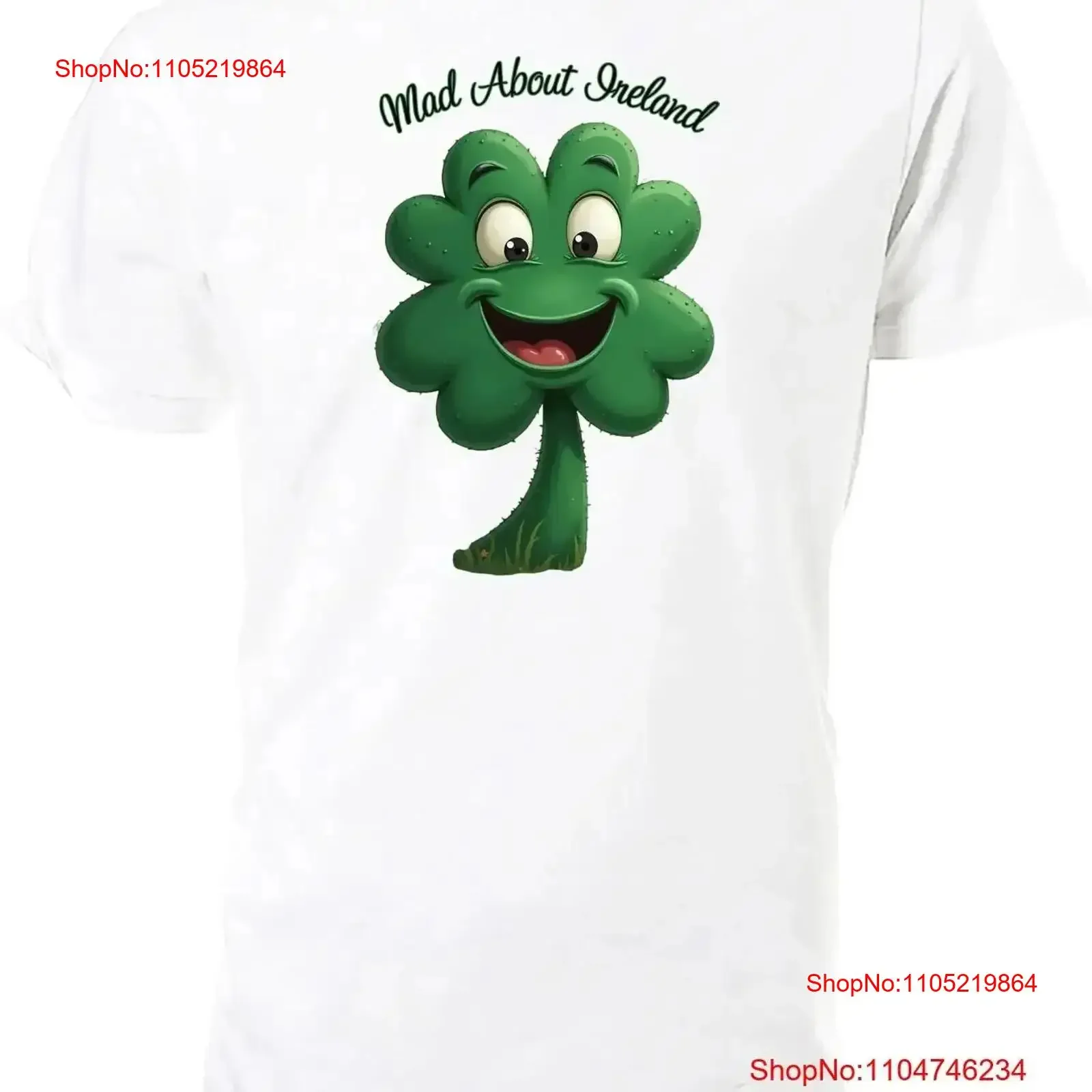 

Футболка Mad About Ireland с рисунком трилистника, выбор размера, мужская, женская, детская, винтажная, удобная, для дома, слегка мягкая
