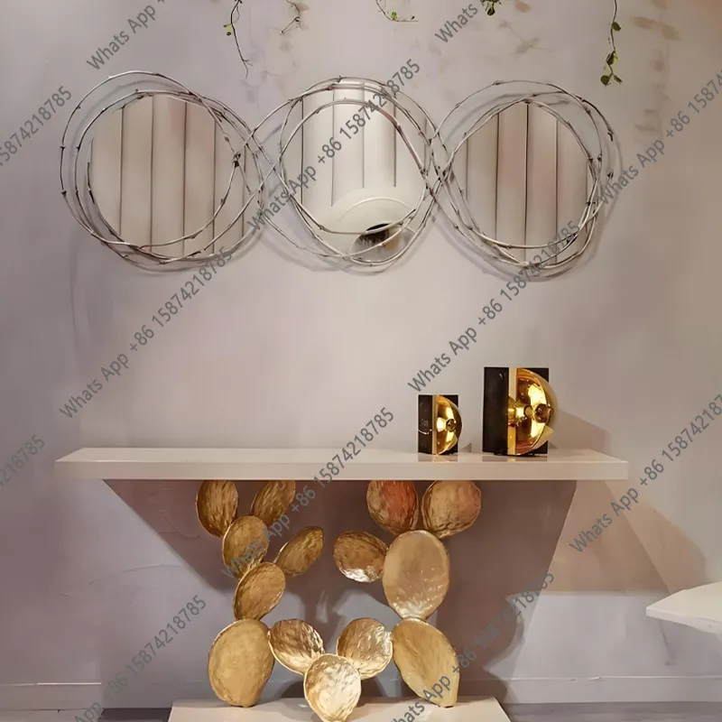 

Настенное зеркало в средневековом стиле для туалетного столика, зеркало для макияжа в прихожую, напольное зеркало в полный рост, настольное украшение, ретро-декор для гостиной