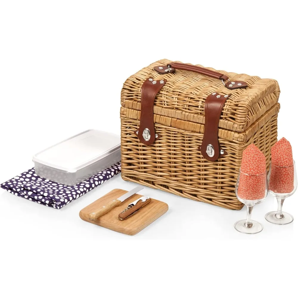 

Napa Wine & Cheese Picnic Basket for 2 - Wine Picnic Basket Set