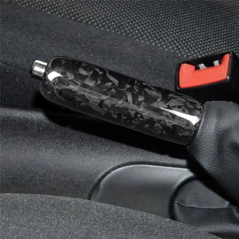 

AV36-Hard Carbon Fiber Interior Car Hand Brake Grip Covers Trim For Mini Cooper R50 R55 R59 Accessories Parts