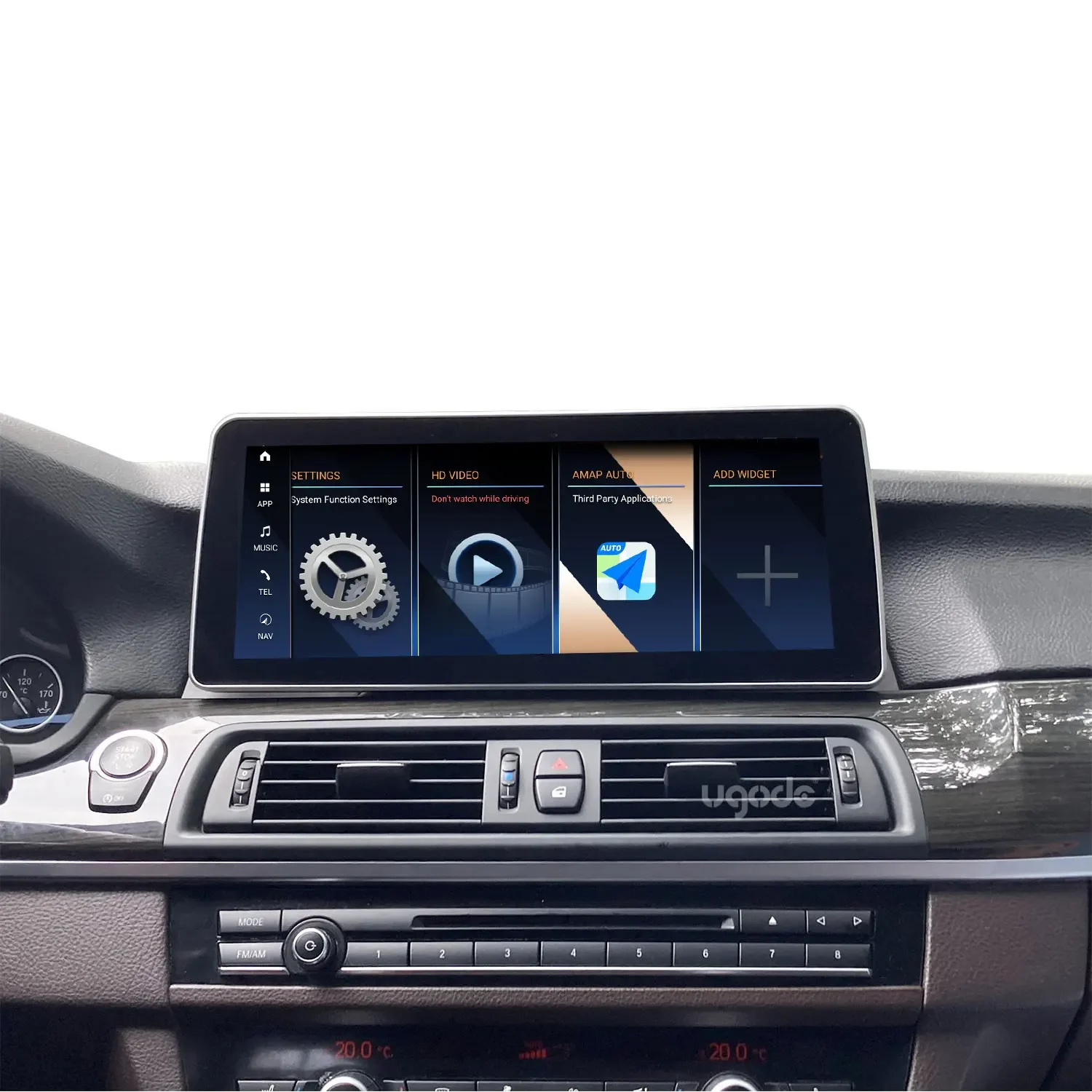 Ugode Qualcomm Snapdragon 680 Android 13 Carplay Screen Upgrade Multimedia Player GPS for BMW 5 Series F10 F11 CIC NBT GPS Navi - view 2