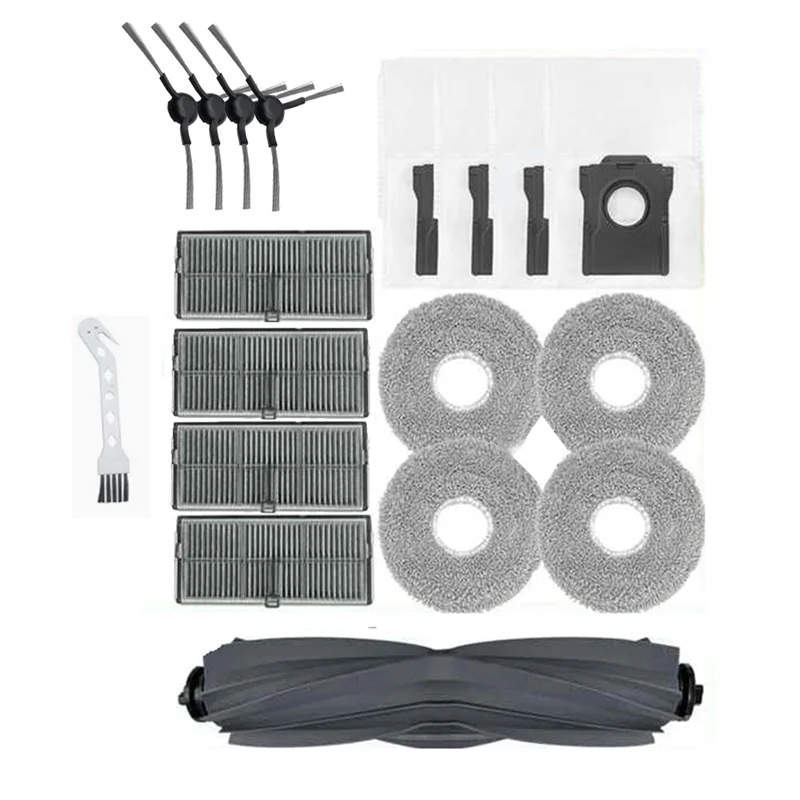 A88X لـ Dreame L10s Ultra Gen 2 / L30s Ultra / L30 Pro Ultra Robot Vacuum فرشاة جانبية رئيسية ممسحة تصفية أكياس الغبار