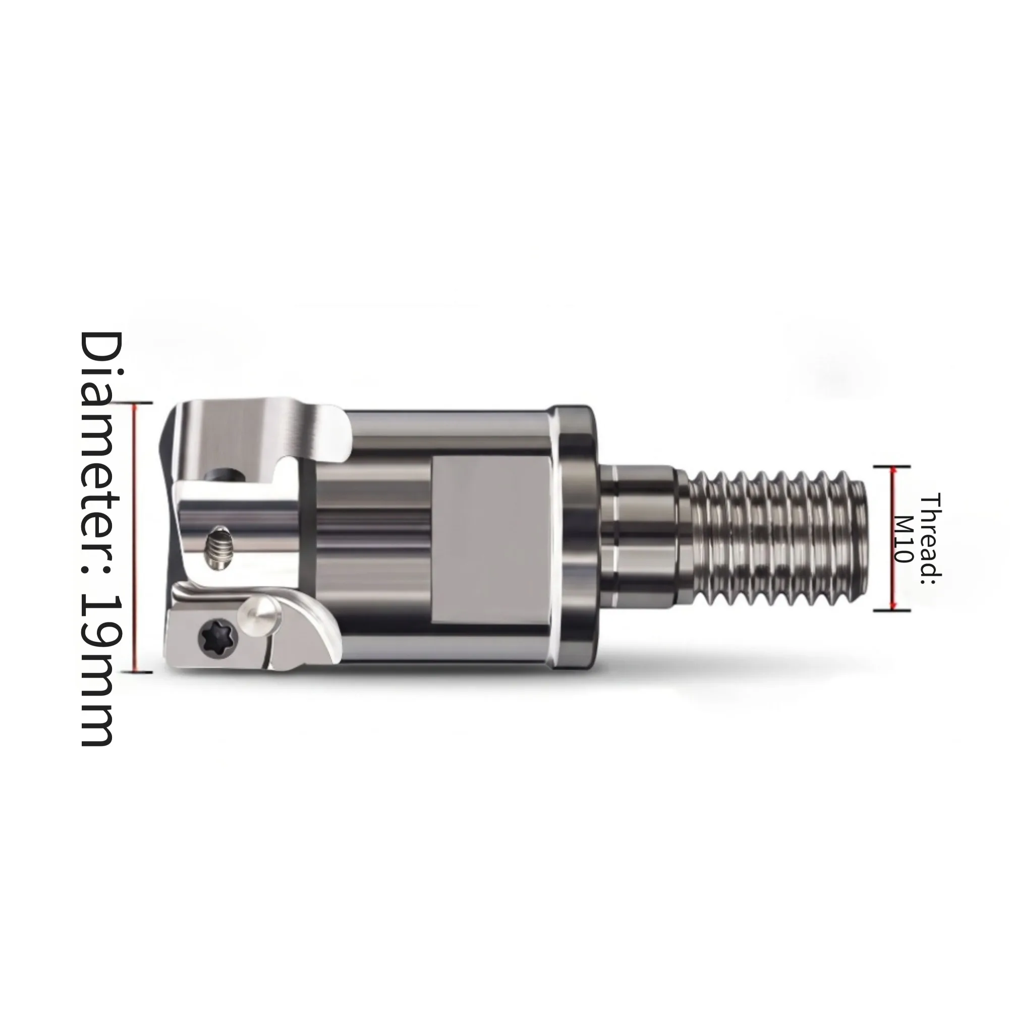 For BAP3-Compatible 10mm Threaded Square Shoulder Milling Head for CNC Milling Roughing and Side Milling Processes