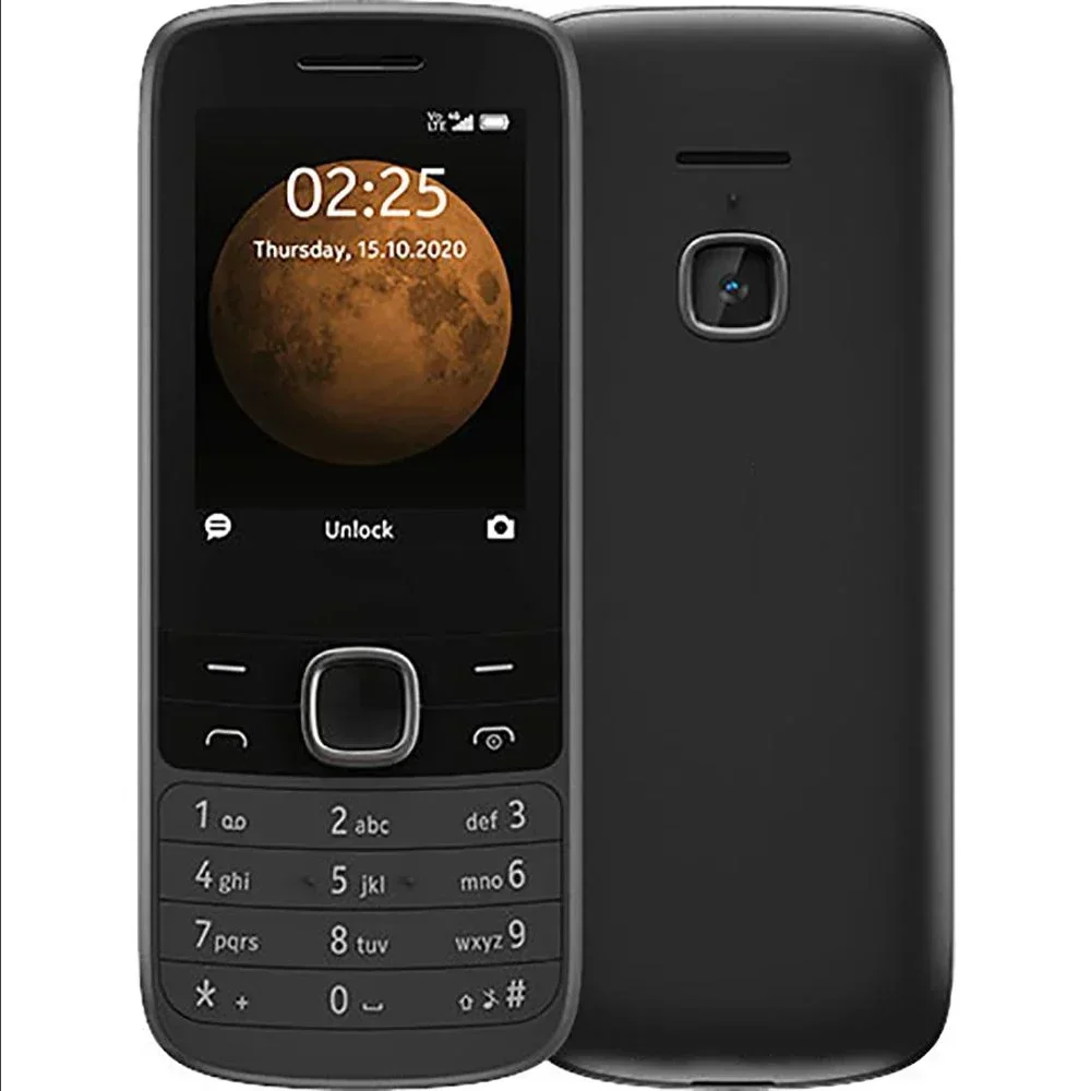 Original 225 4G double SIM téléphone portable 2.4 "Bluetooth russe hébreu arabe clavier débloqué téléphone portable