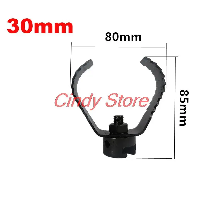 16/22/30mm  Manganese Steel Pipe Dredge Sewer Drill Cutter Head Cleaning Electric Dredge Machine Combination Tool Connector