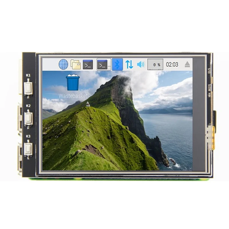 3.2 Inch TFT Touch Screen Display for 3B+/4B, High-Resolution Monitor, Ideal for DIY Projects and Education-ABVP