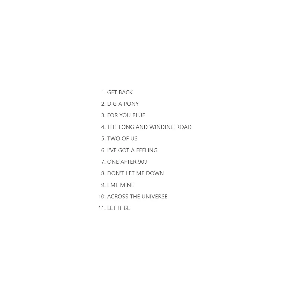 2CD البيتلز Let It Be Naked It's مجموعة من بروفات استوديو الفرقة في يناير 1969.