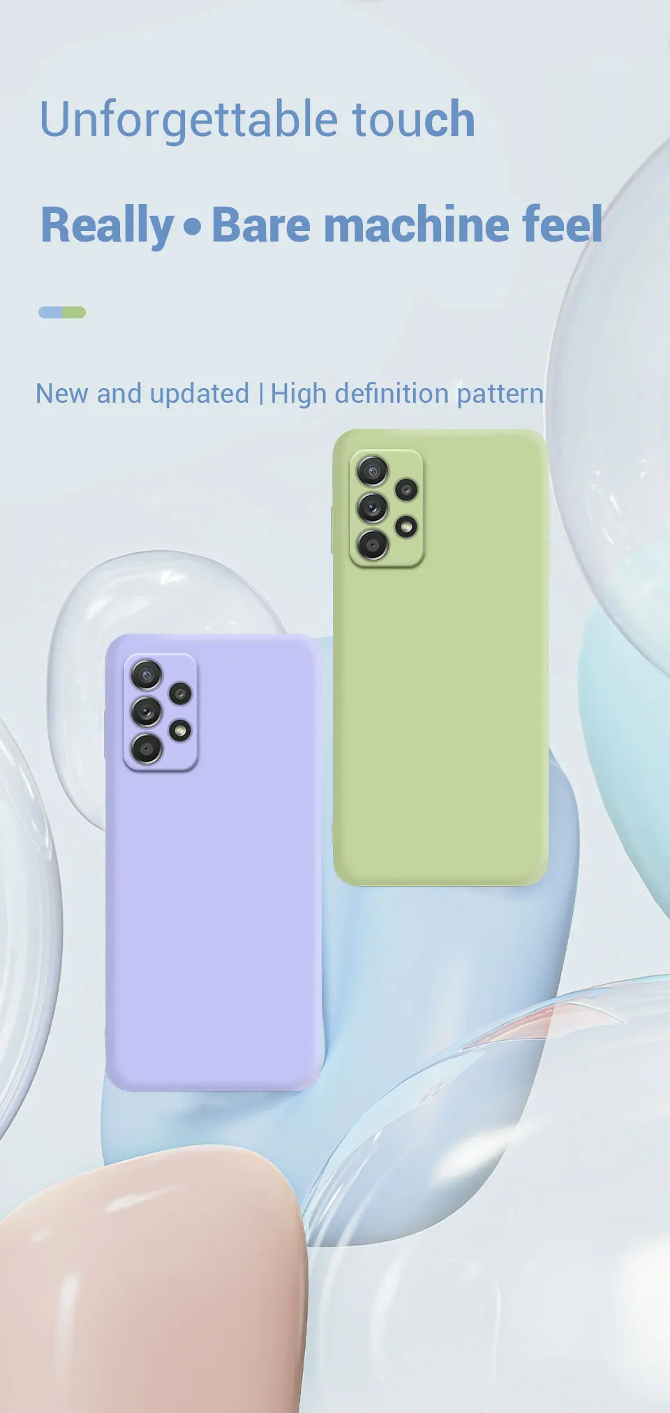 Flüssigsilikonhülle für Samsung Galaxy A52 A52S A72 A33 A53 A73 A12 A22 A32 A13 A23 A14 A15 A24 4G A34 A54 A25 5G Cover – Detail 1