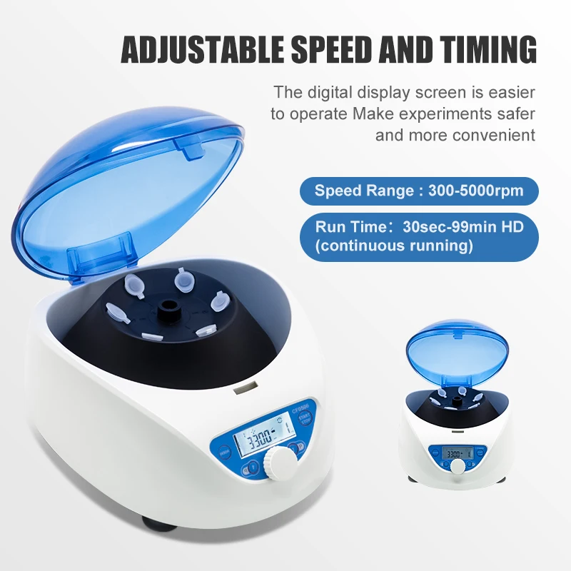 Westtune آلة الطرد المركزي مختبر الرقمية منخفضة السرعة الطرد المركزي 300-5000 دورة في الدقيقة لأنبوب الطرد المركزي 6*15/10/7/1.5-5 مللي DM0506