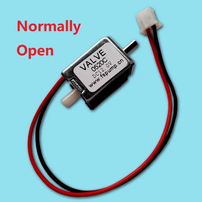 DC 6V 12V 24V Tiny Mini Solenoid Valve Normally Open NO Two-way Air Valve Gas Escape valve