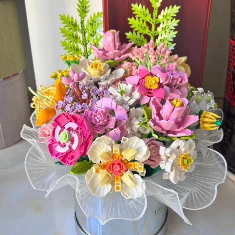 الهدايا اليدوية زهرة أبدية حقيقية Inbrixx بنة باقة الجسيمات Diy بها بنفسك محاكاة الجمعية حلية المعيشة