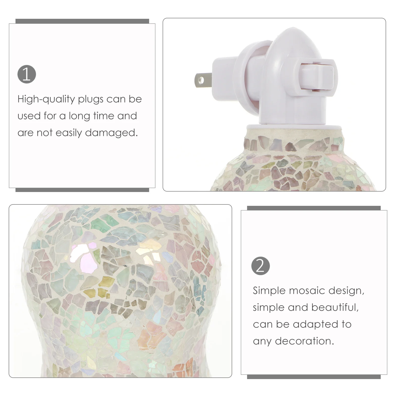 

Aromatherapy Nightlight Scent Diffusers Home Fragrance Oil Lamp Plug Warmer Plug-in Essential Lamps