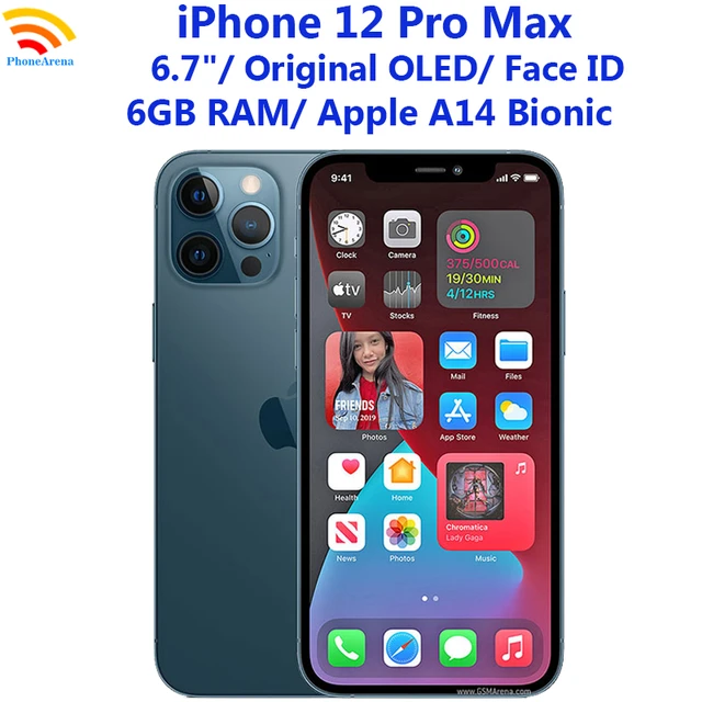 Original iPhone 12 Pro Max 5G Mobiltelefon 6,7