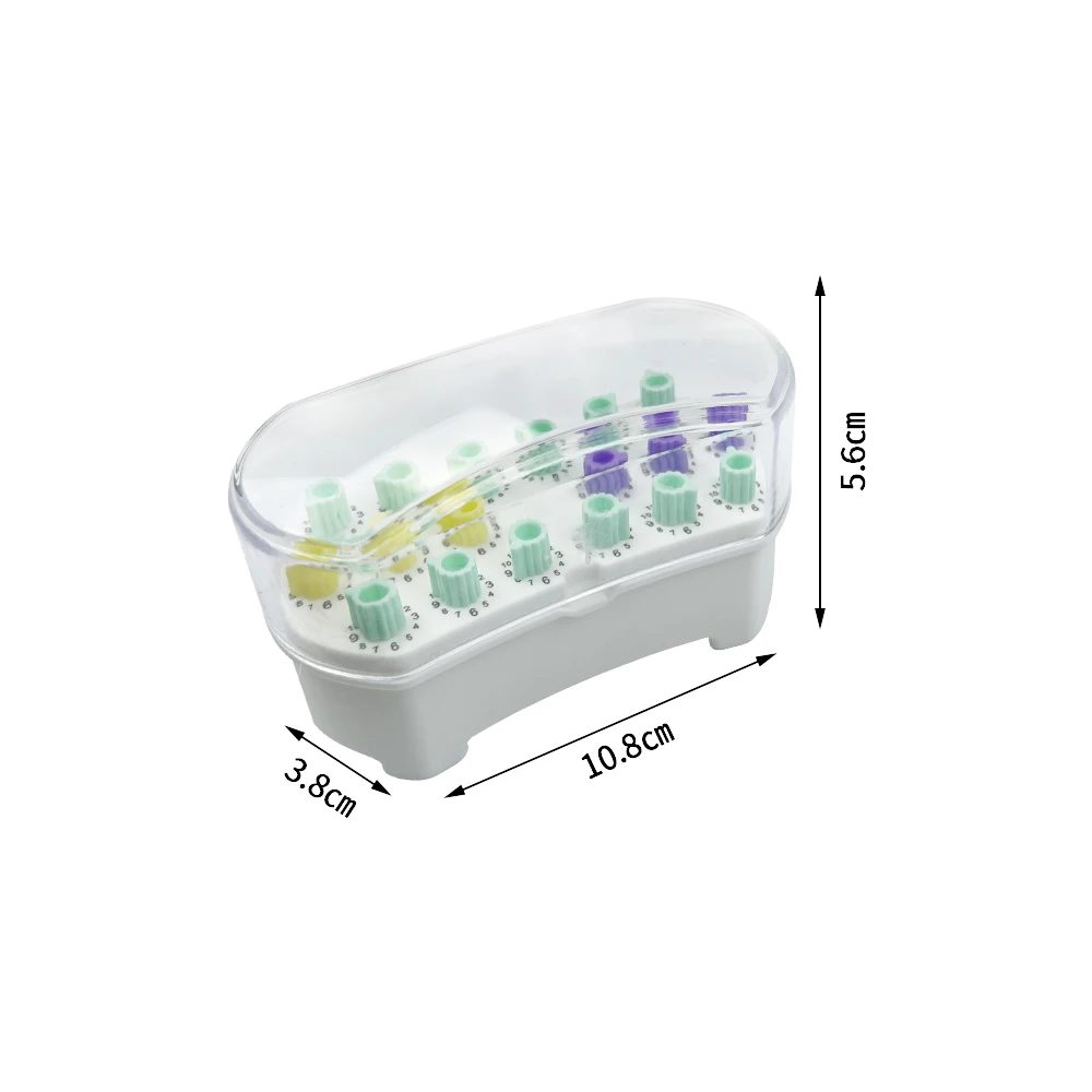 Dental Sterilization Box Endo Files Counter Holder Endo Root Canal File Disinfection Rack Tray Dentist Dentistry Instruments