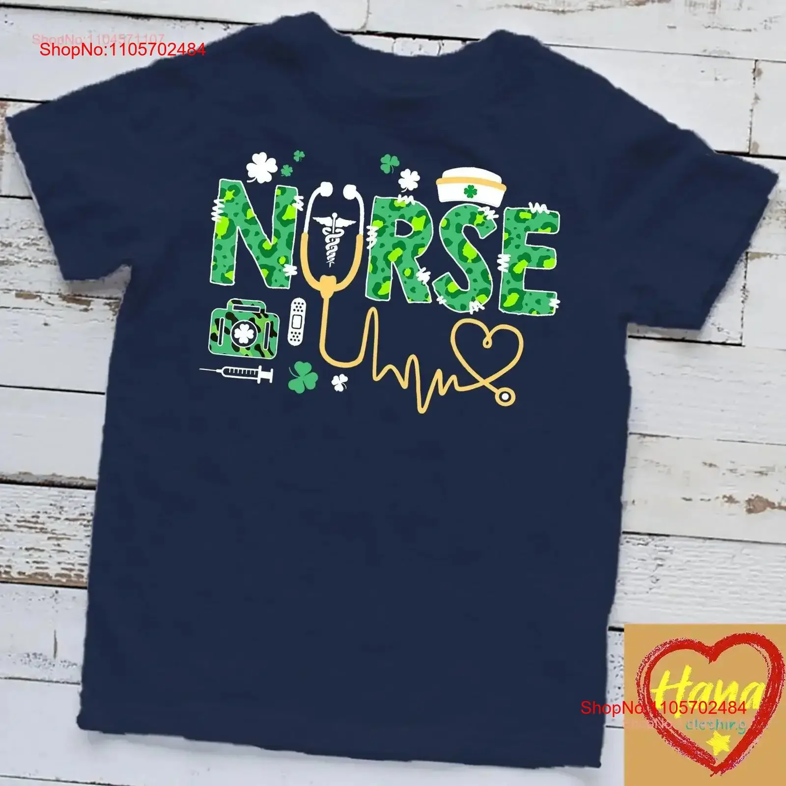 Leopard Nurse Stethoscope Scrub St Patricks Day Irish Nurses T Shirt vintage Washed Unisex Stylish graphic Comfortable fashion