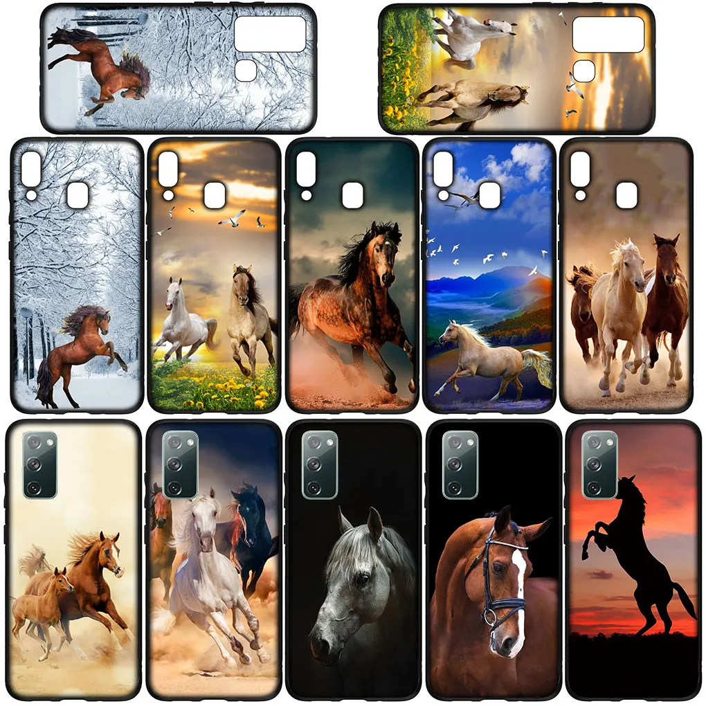 Wild Horse Soft Cover for Xiaomi Redmi Note 11 10 9 8 Pro 9S 10S 11S 9A 9C 9T 10A 10C 8A 7A Phone Case