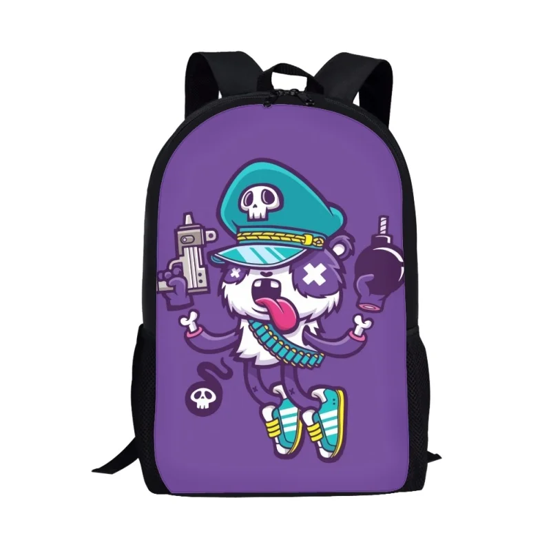 Cartoon Graffiti Pattern Print Backpack Girls Boys Students School Bag Teenager Daily Casual Backpack Woman Man Travel Rucksacks