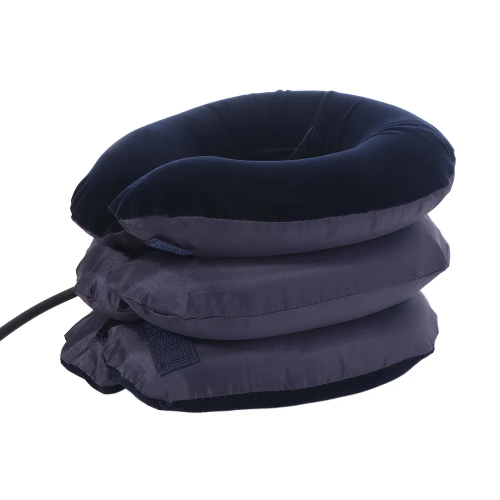 

3-layer Inflatable Air Neck Stretcher Breathable Comfortable Soft Neck Cervical Collar Pillow Prevent Cervical Forward Leaning