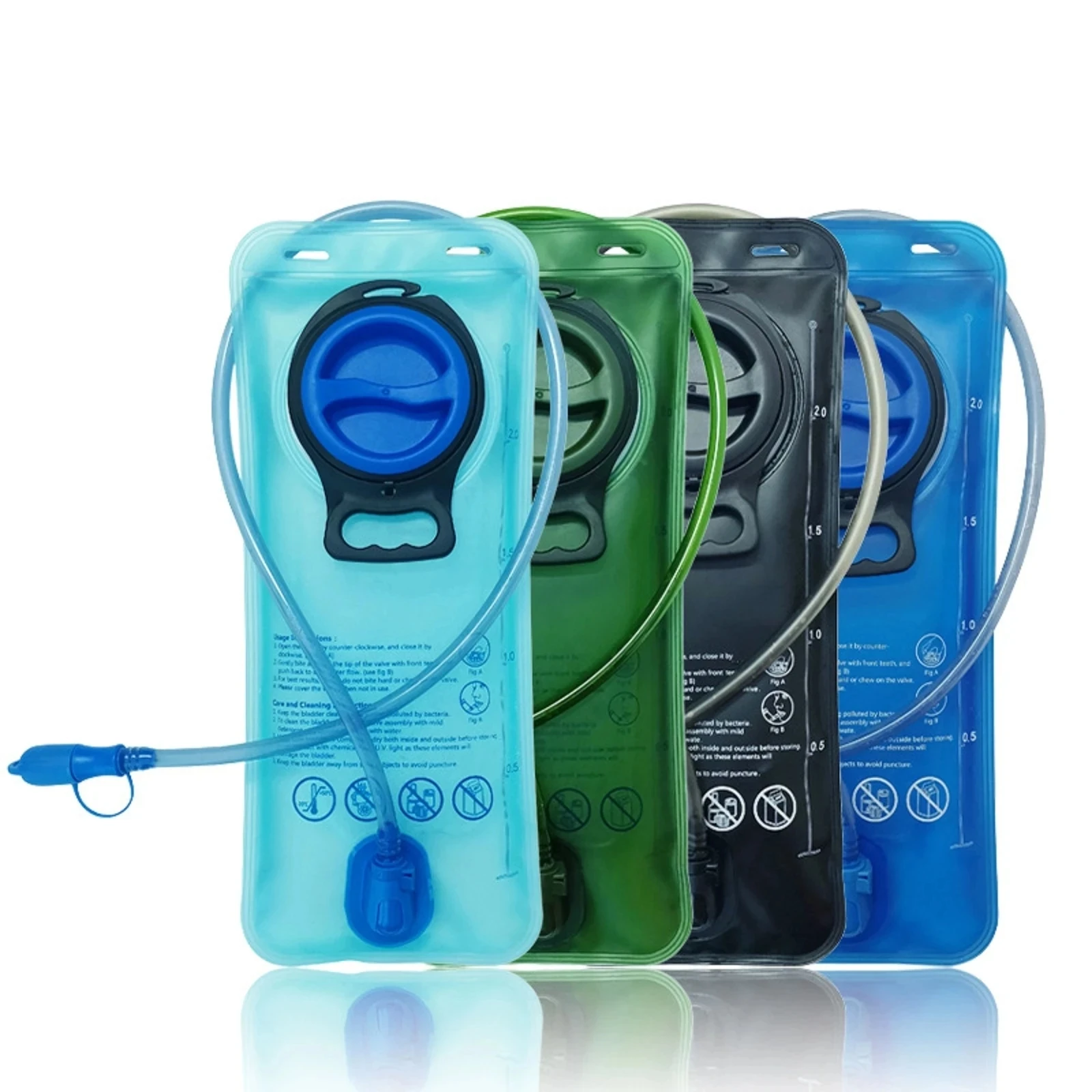 

1L 1.5L 2L 3L Foldable Soft Water Tank Water Bladder Water Bag Running Hydration Pack Storage Bag Backpack Camping Hiking Mounta