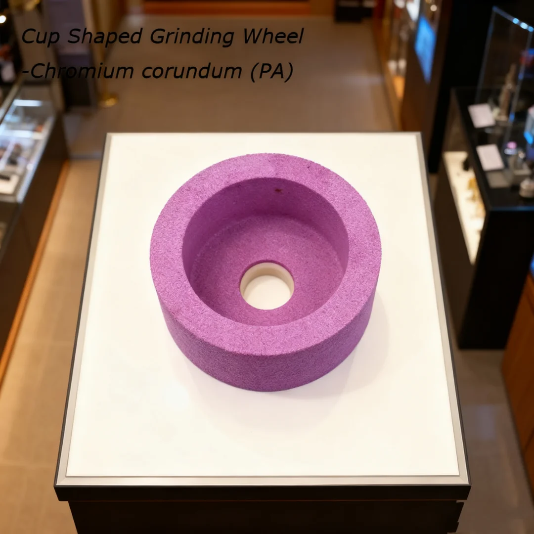 1pcs Cup Shaped Chromium corundum (PA) Grinding Wheel for Grinding Machine Dia 50 75 100 125 150 200mm Cup-shaped
