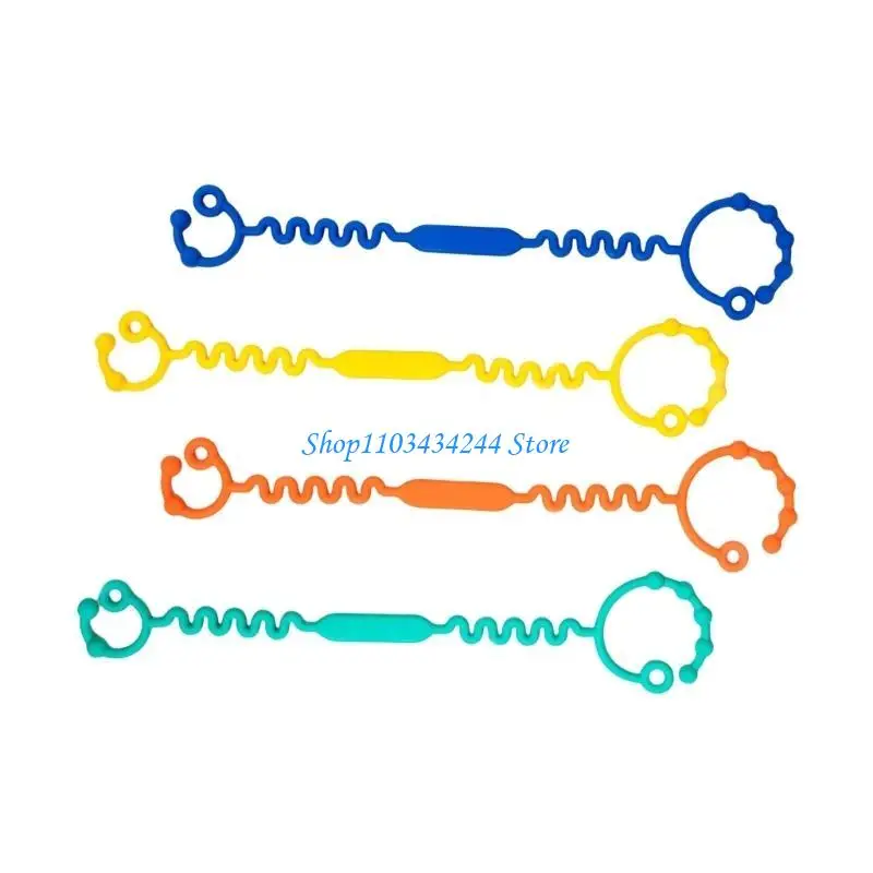 Upgrades Silicone Baby Toy Leashes Stretchable & Safe Toy Security Straps Secure Straps Pacifiers On Strollers & Chairs