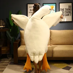 50-190cm Pink Large Hug Stuffed Animal Duck Kawaii Giant Goose Plush Toy Sleeping Pillow Big Soft Doll Party Gift for Children
