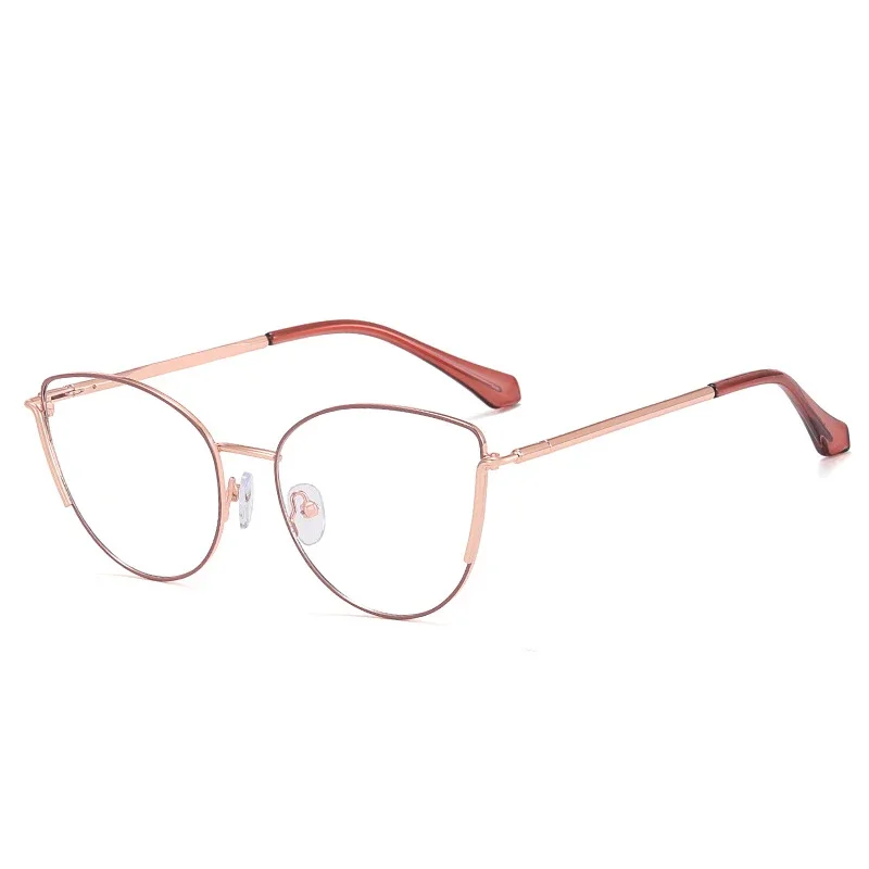 OLLYMURS Ретро модные очки по рецепту Сверхлегкий сплав в форме кошачьего глаза оптическая оправа для очков для мужчин женские очки 801070