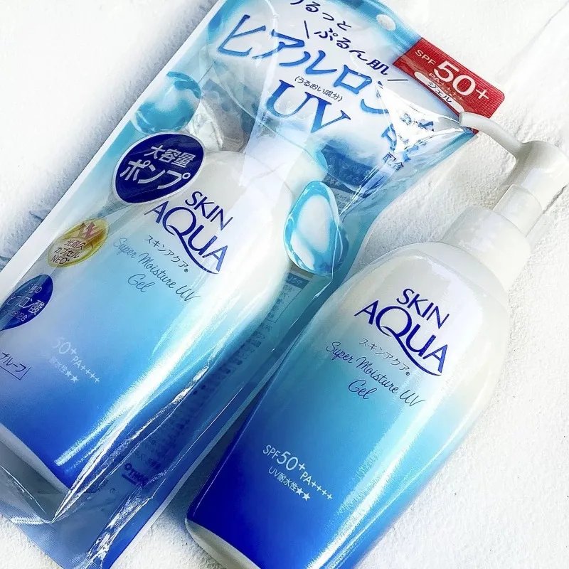 

Солнцезащитный лосьон-гель Rohto Skin Aqua Super Moisturizing SPF50, освежающий, 140 мл