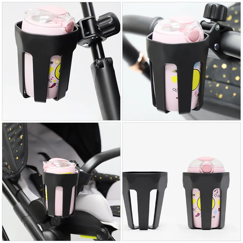 

Cup Holder for Stroller and Bike Handlebar Universal Drink Holder No Tools Needed Easy Install Compatible with Bottles