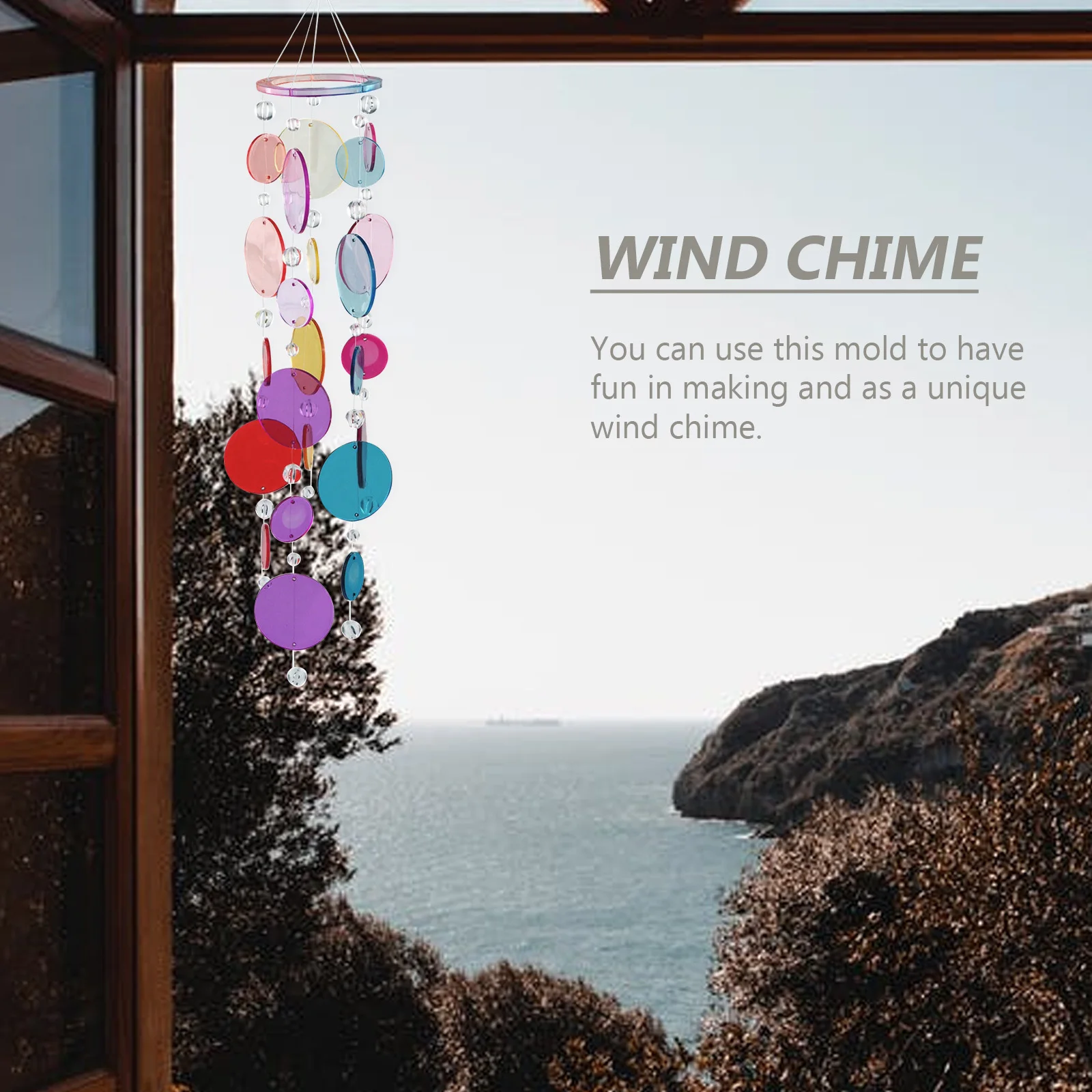 

1 Set Of Resin Drip Silicone Mold For Diy Epoxy Pendant Wind Chime, Decorative Hanging Ornament Making Craft Kit, Handmade Art