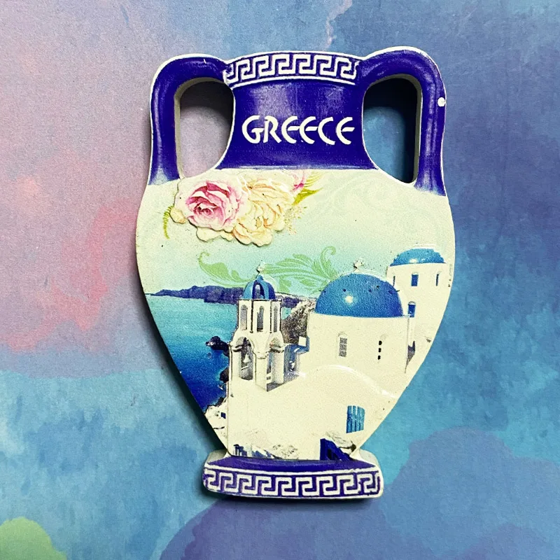 

Greece 3D refrigerator magnet Tourist souvenirs Refrigerator magnet decoration supplies Collection arts and crafts gifts