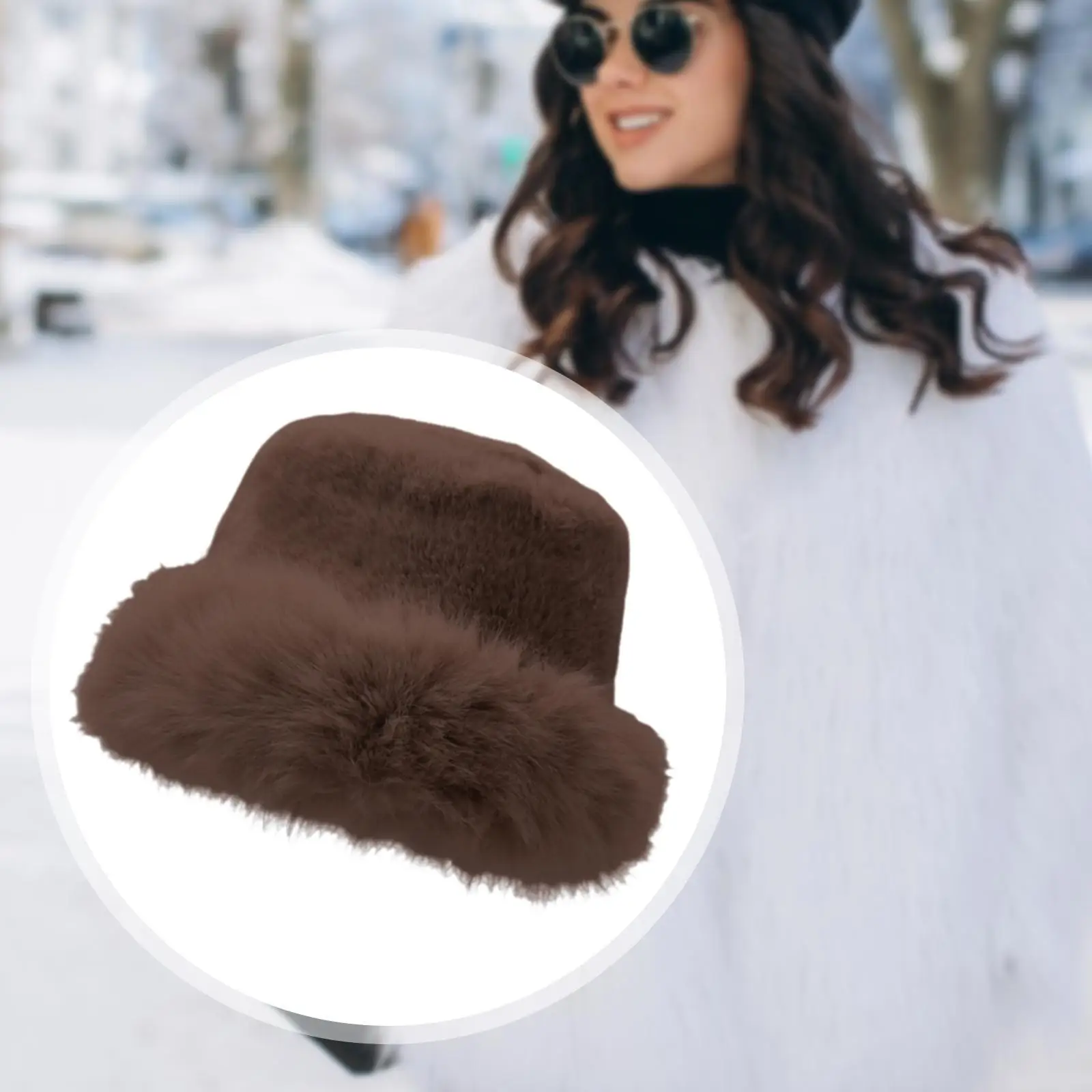 قبعة دلو شتوية عصرية للحماية من البرد قبعة صياد السمك للرحلات والحفلات والتزلج