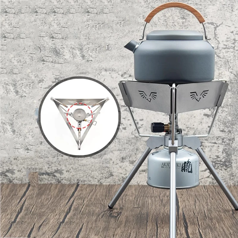 For Campingmoon Z01/Z02 Thous Winds TW1022-B Ultralight Portable Pure Titanium Burner Windshield Windproof Screen Camping Gear