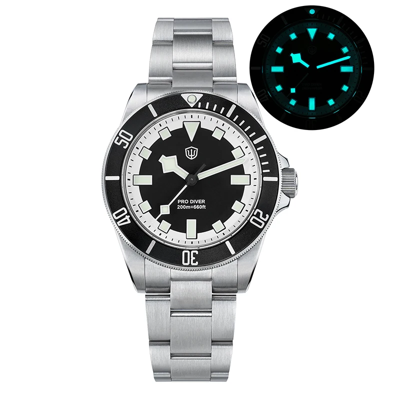 Watchdives WD1969 Pro Quarzuhren Neues Zifferblatt VH31 Sweep Sekundenwerk 200 m wasserdichte Herrenuhren Leuchtende Luxusuhren