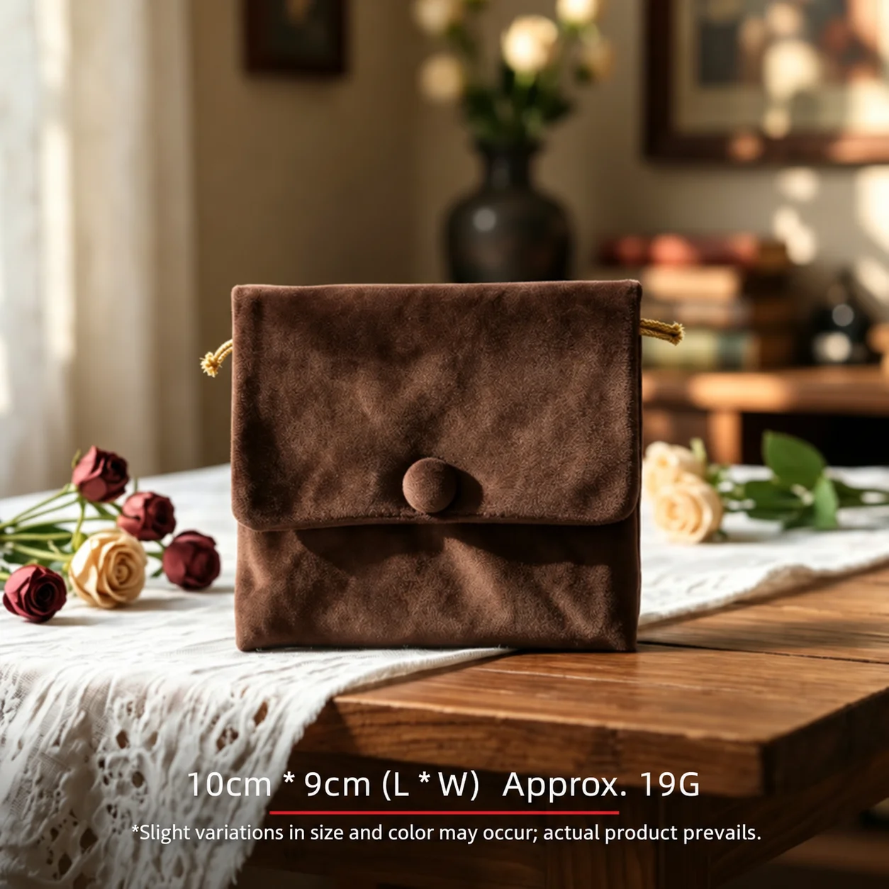 Small Accessory Storage Bag Snap-Button Jewelry Storage Bag Bracelet Storage Pouch Refined