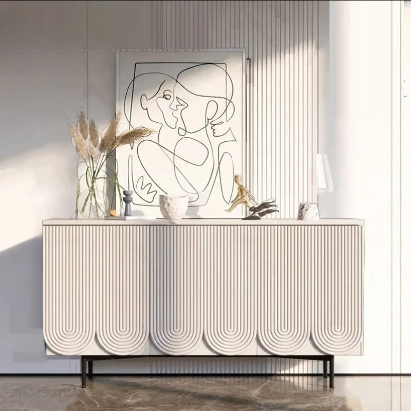 خزانة جانبية لتناول الطعام، خزانة أحذية منزلية فنية بسيطة أمريكية، خزانة تزيين شقة صغيرة، خزانة باب الدخول #5