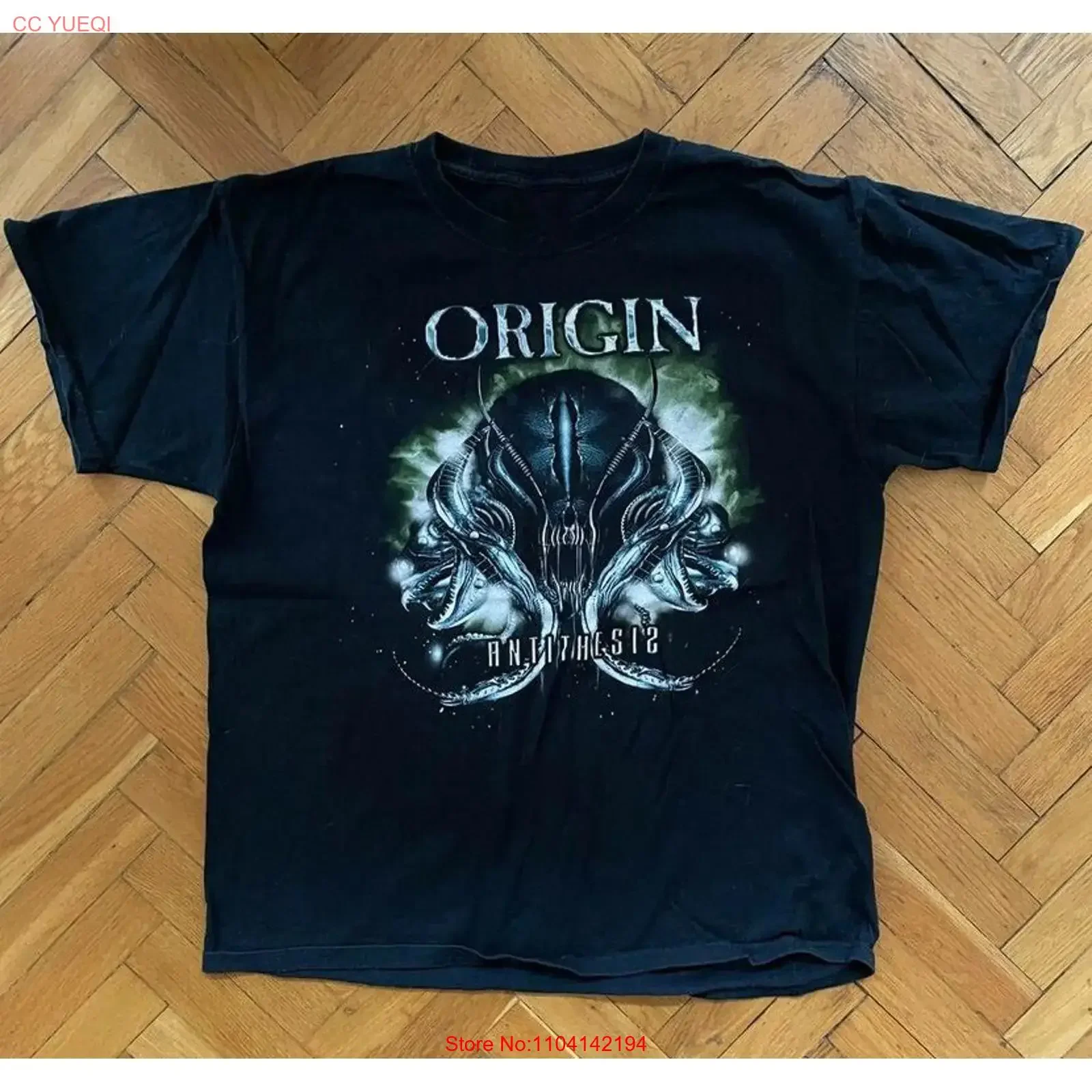 Antithesis Album Origin Band T Shirt Black S 5XL 1N0375 vintage Washed graphic Stretched Unisex streetwear designer clothes