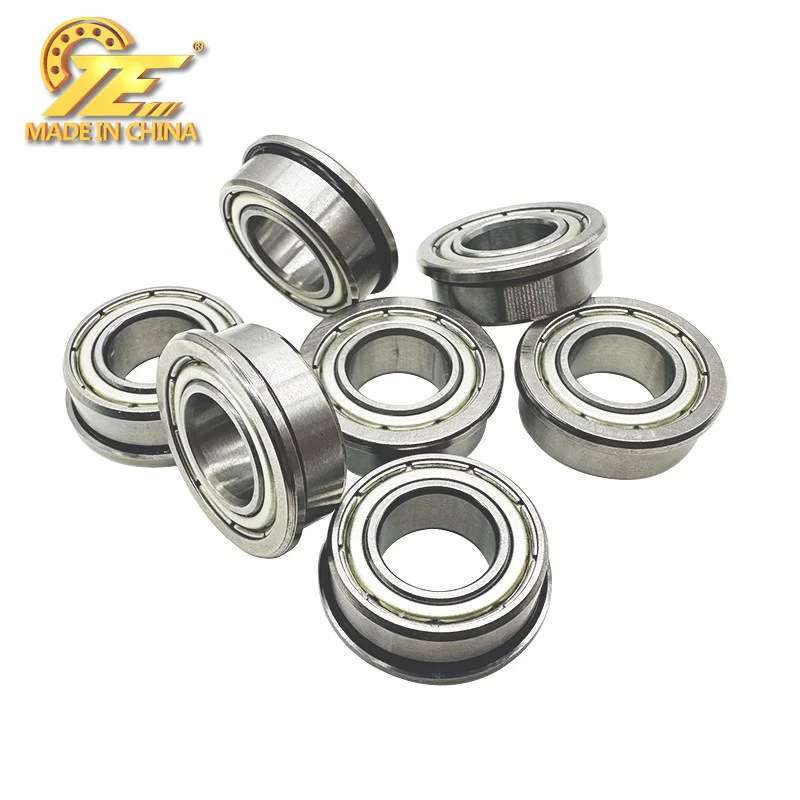 2PCS Supply miniature flange bearing F63800ZZ with baffle high-speed steps, low noise 10 * 19 * 7mm high temperature resistance