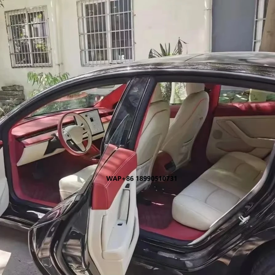 

Full Set Waterproof Ca Seat Cover Protector Leather Original Custom Car Seat Cover for Model Y Model 3