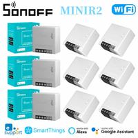 SONOFF MINIR2 WiFi DIY Mini Smart Switch 2 Way Module Switch Smart Home Wireless Remote Control Work with Ewelink Alexa Google