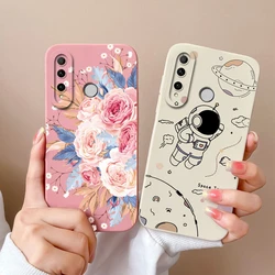 Case For Honor 20i 20E 20Lite 20Pro Flower Liquid Silicone Camera Protection Shockproof Phone Back Cover Bumper Funda For Girls
