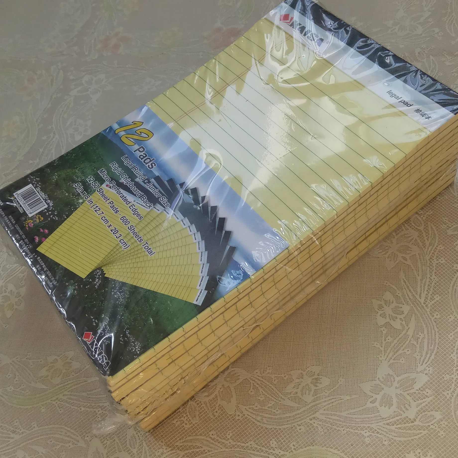 12pcs-a4-a5-hot-writing-pad-usa-style-memo-pad-a5-50-legal-sheets-easy-tear-line-office-school-supplies-notepad-memo-pads