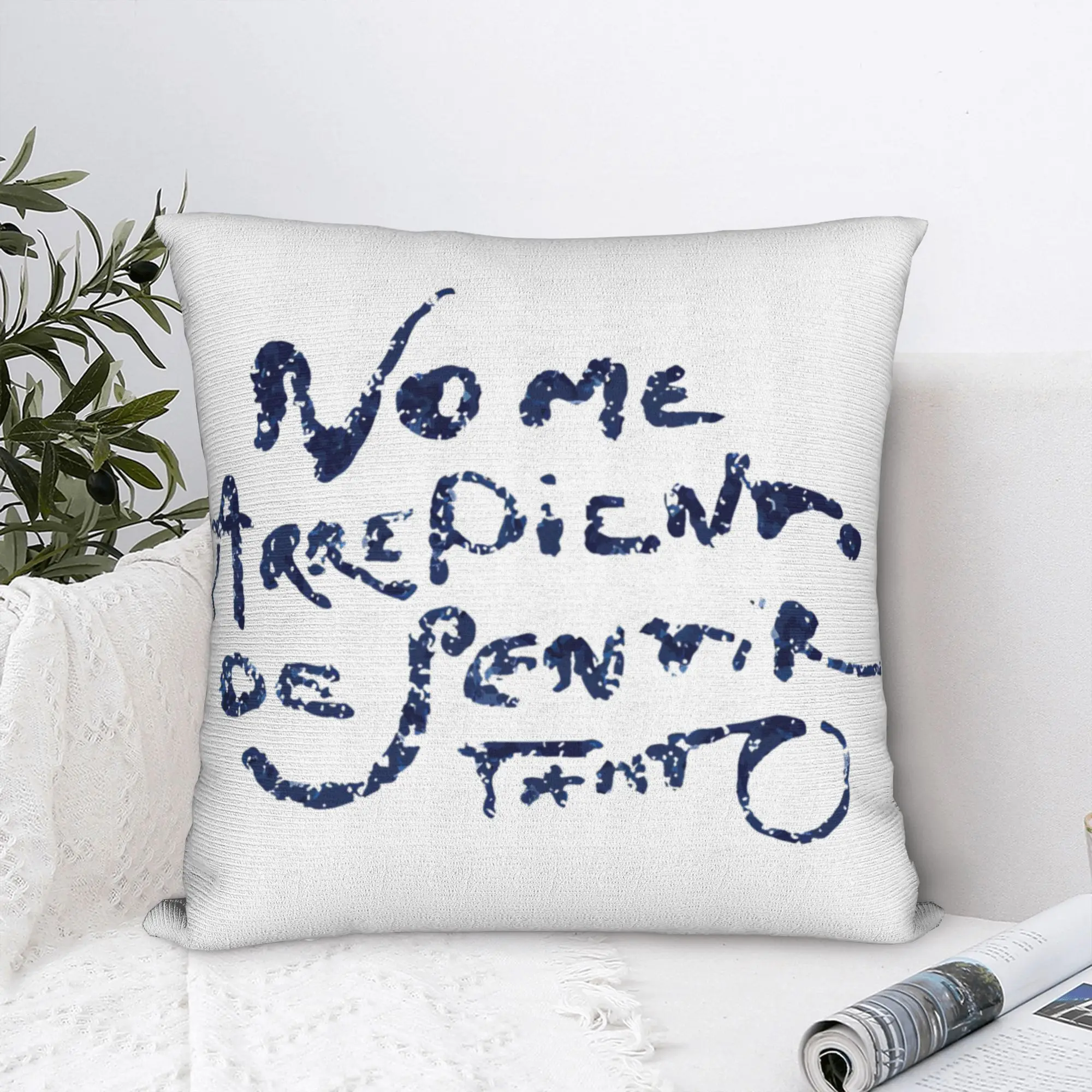 no me arrepiento de sentir tanto Pillowcase Polyester Cushion Cover Decorations Karol G Pillow Case Cover Chair Zippered 45X45cm