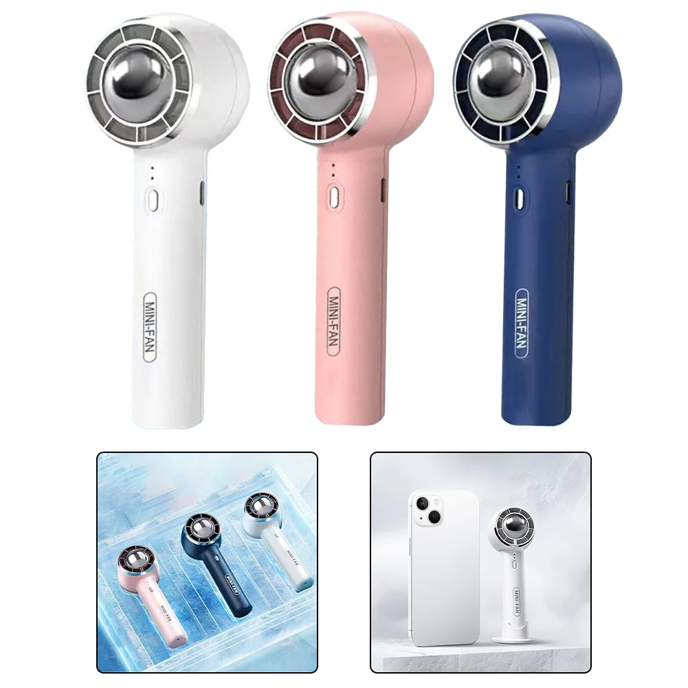 Компактный портативный вентилятор с перезаряжаемым USB и мини-воздушным охлаждением с многоскоростными настройками для путешествий и использования на открытом воздухе