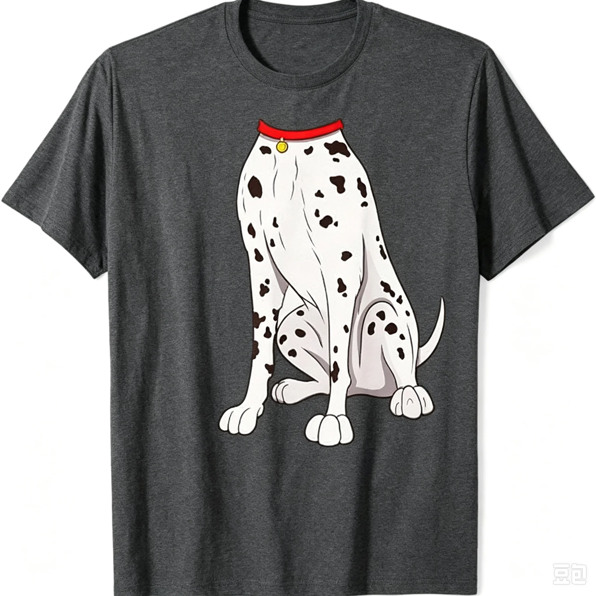 2026Spotted Puppy Humor Matching Print T‑Shirt Adults Kids Funny Headless Dalmatian Graphic Loose Short Sleeve Casual Street Tee